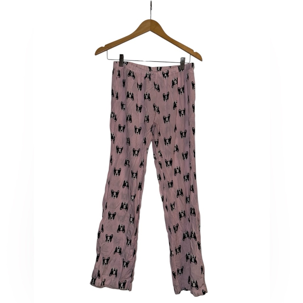 Forever 21 Pink Dog Print Pajama Pants